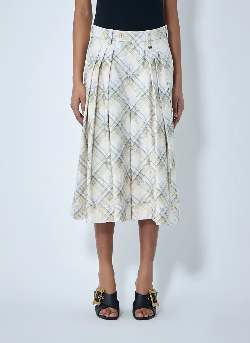 Pleated Midi Skirt
