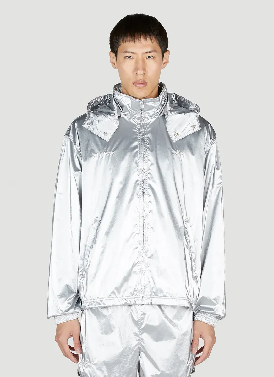 Metallic Anorak Track Jacket