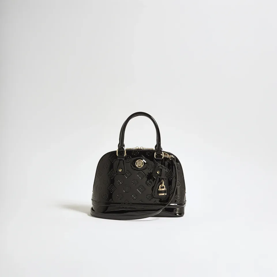 Patent Embossed Monogram Bag
