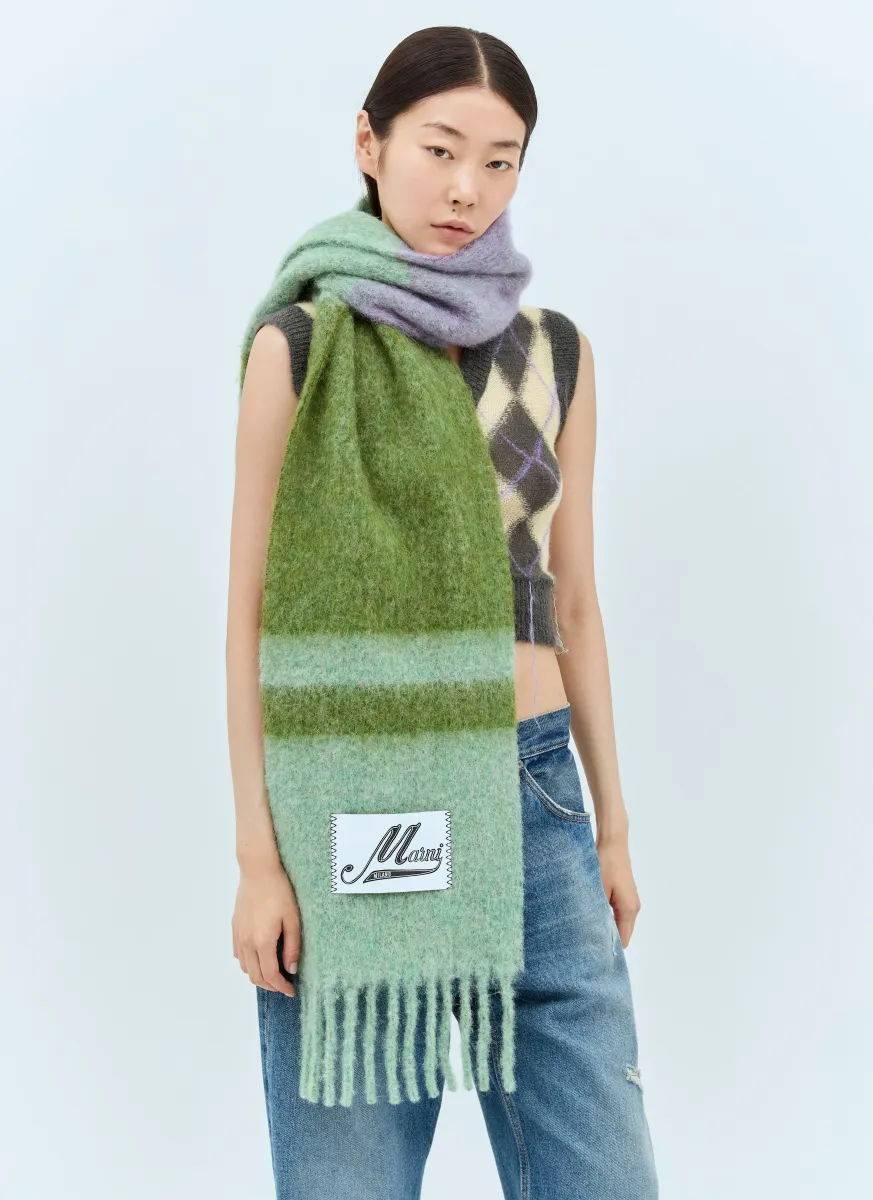 Logo Patch Scarf