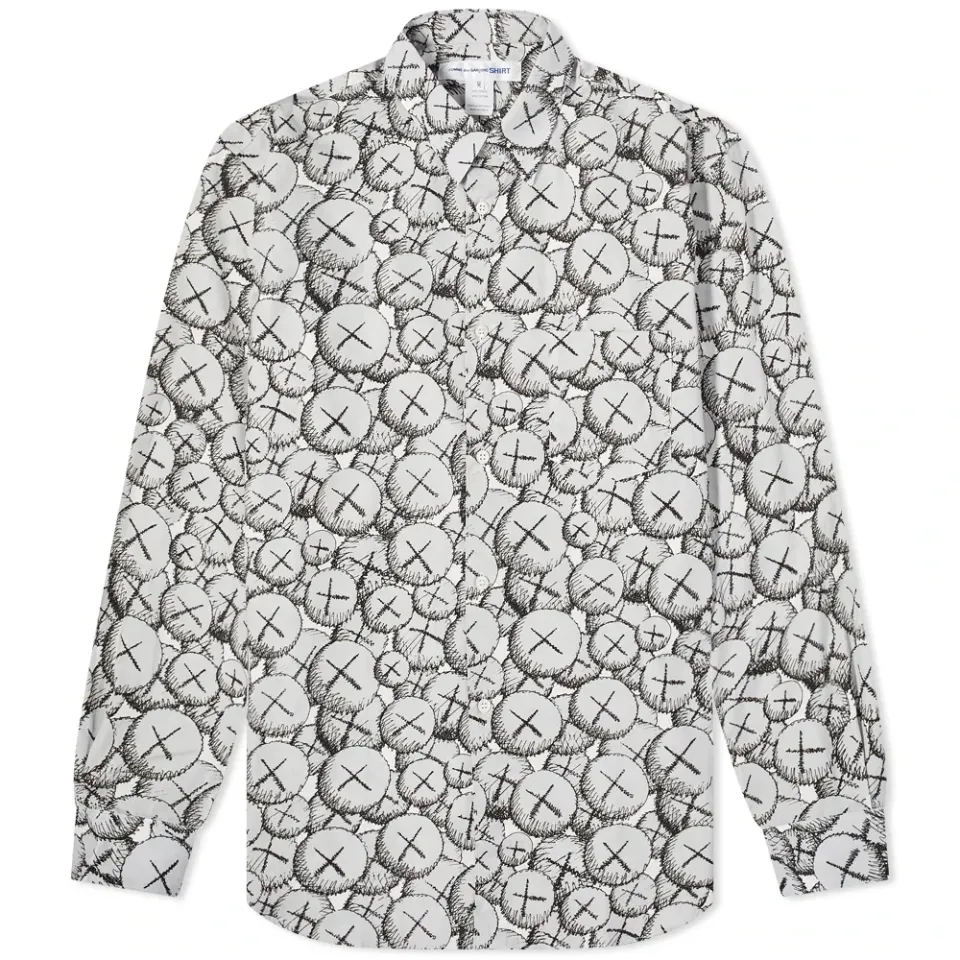 Comme des Garcons SHIRT Poplin Kaws Print Shirt