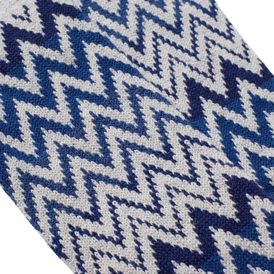 Zig Zag Crew Sock