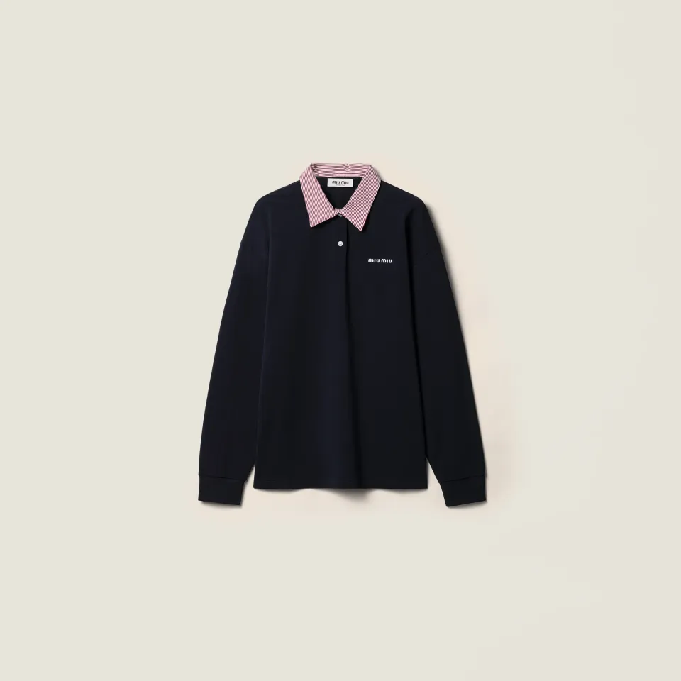 Cotton piqué polo shirt