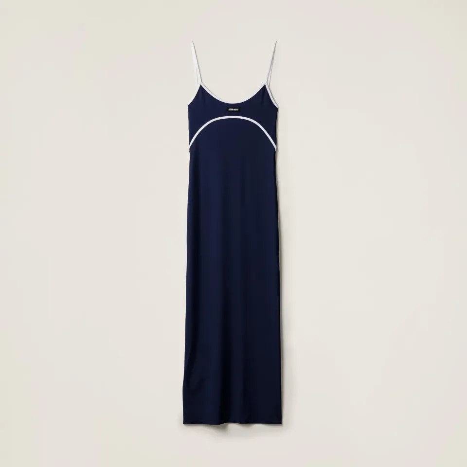 Stretch jersey midi-dress