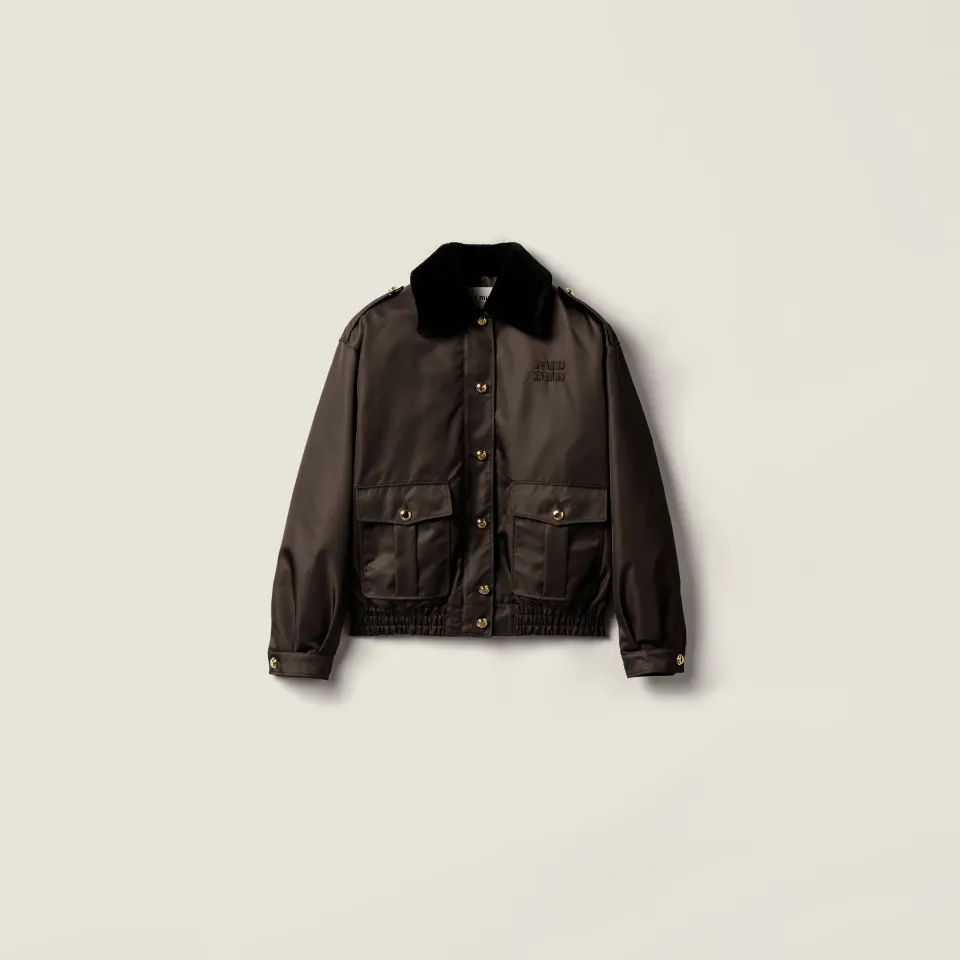 Technical gazar blouson jacket