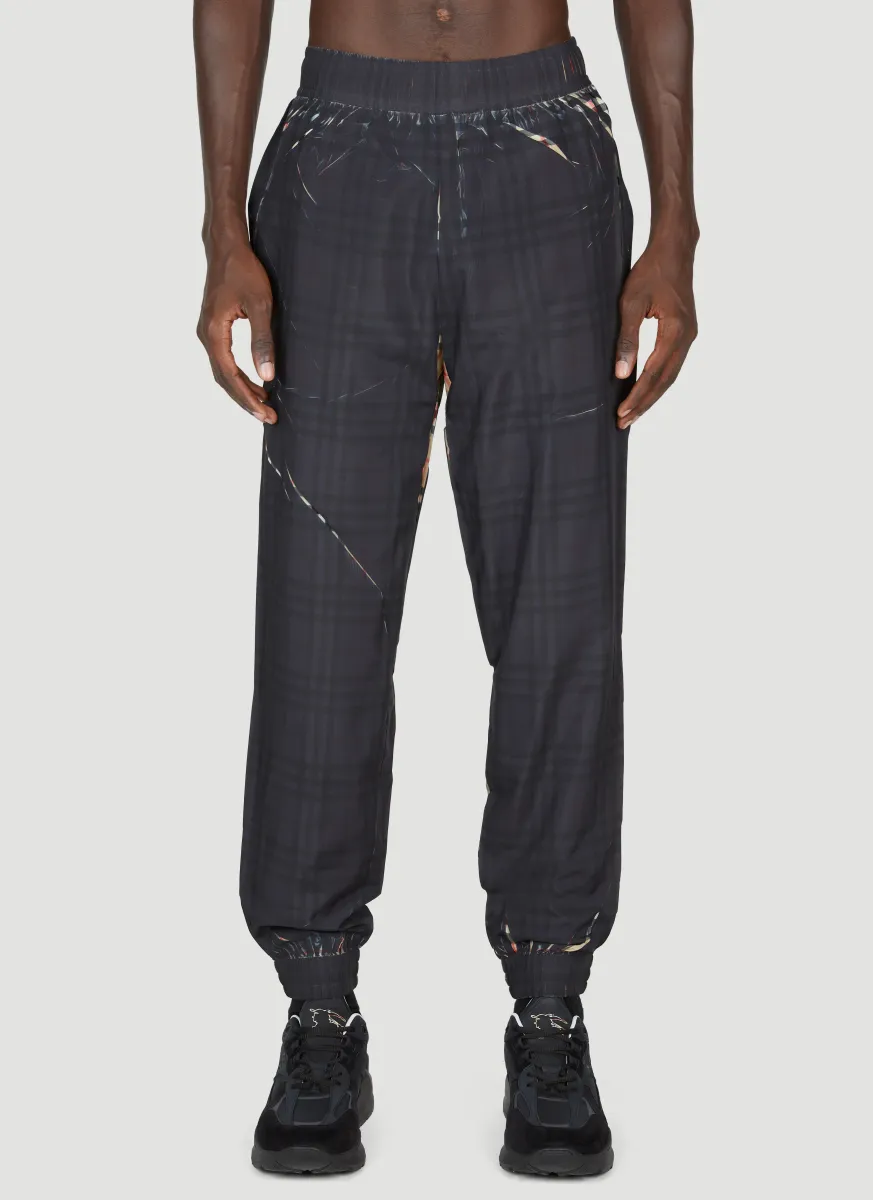 Sliced Check Track Pants