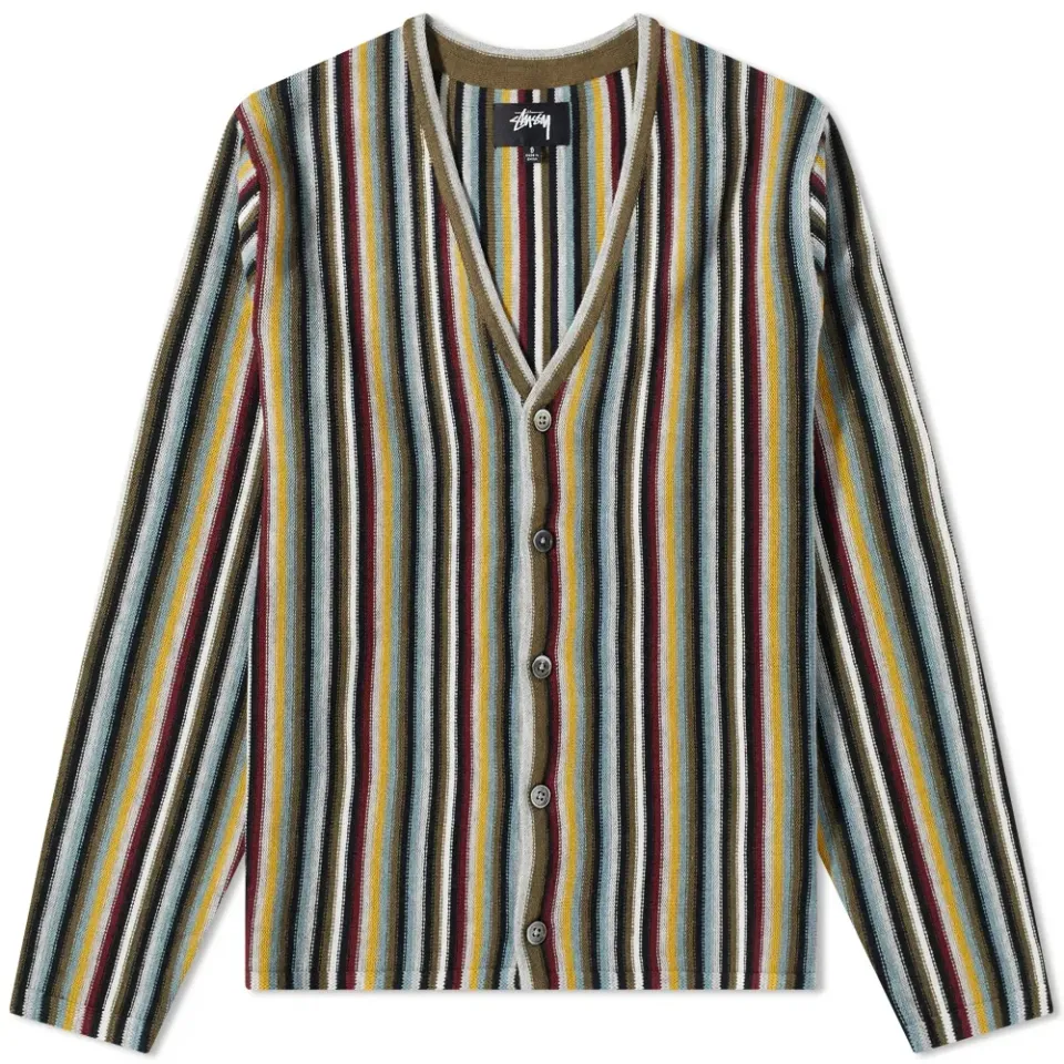 Stripe Pattern Cardigan