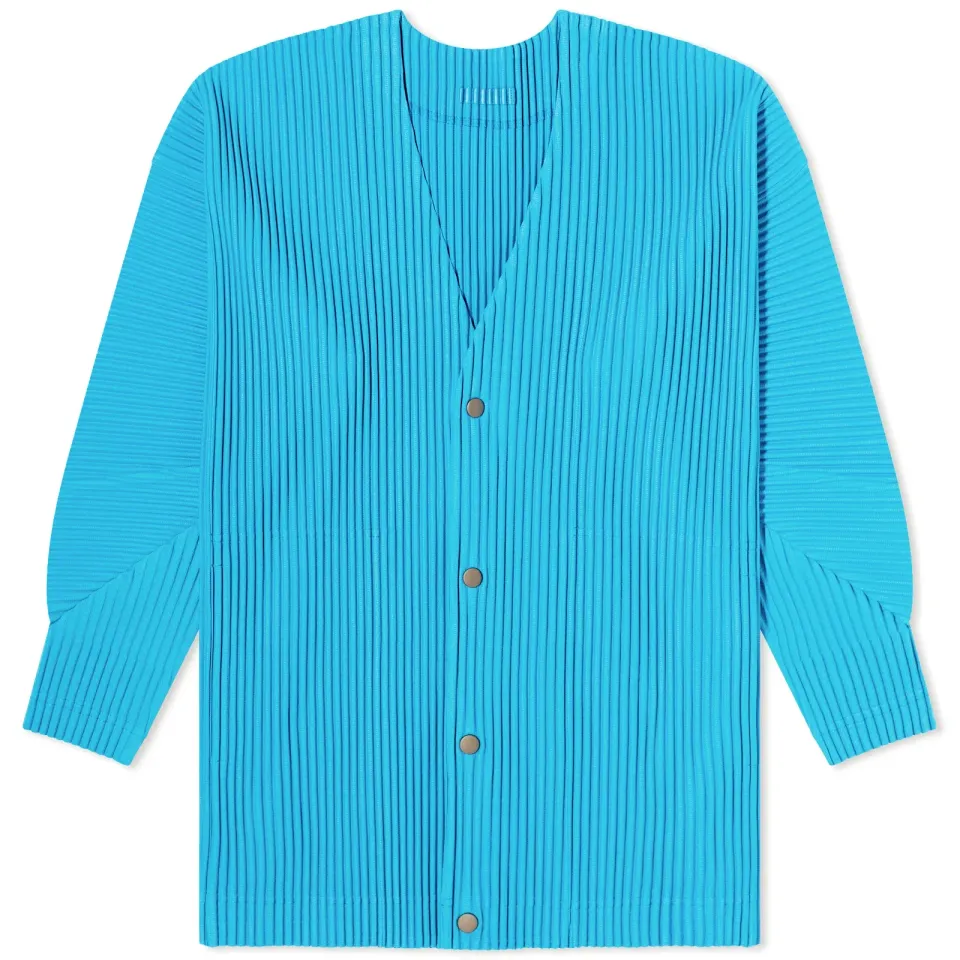 Pleated Cardigan