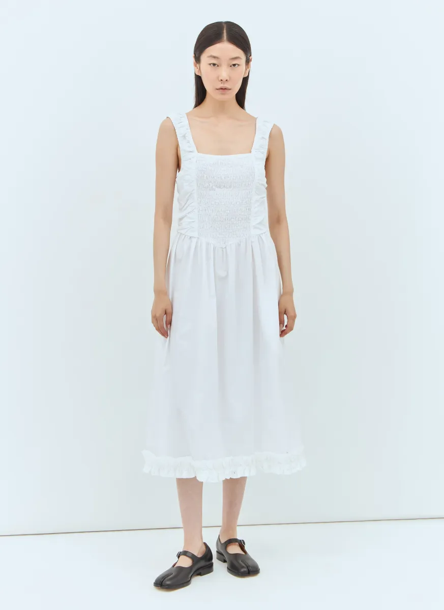 Cotton Poplin Midi Dress