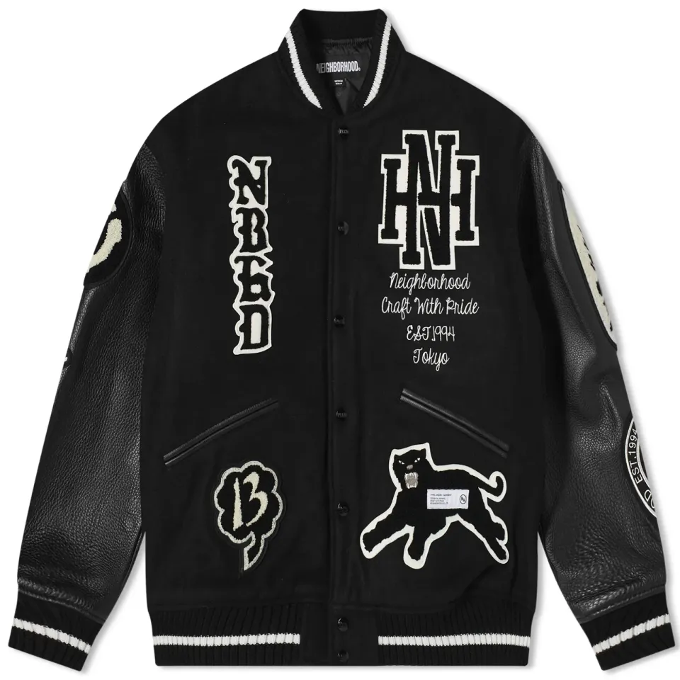 Stadium Wool Leather Varsity Jacket