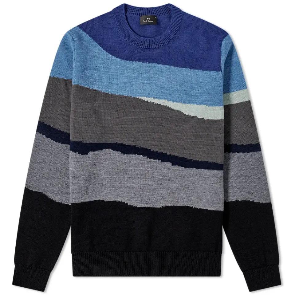 Zig Zag Intarsia Knit
