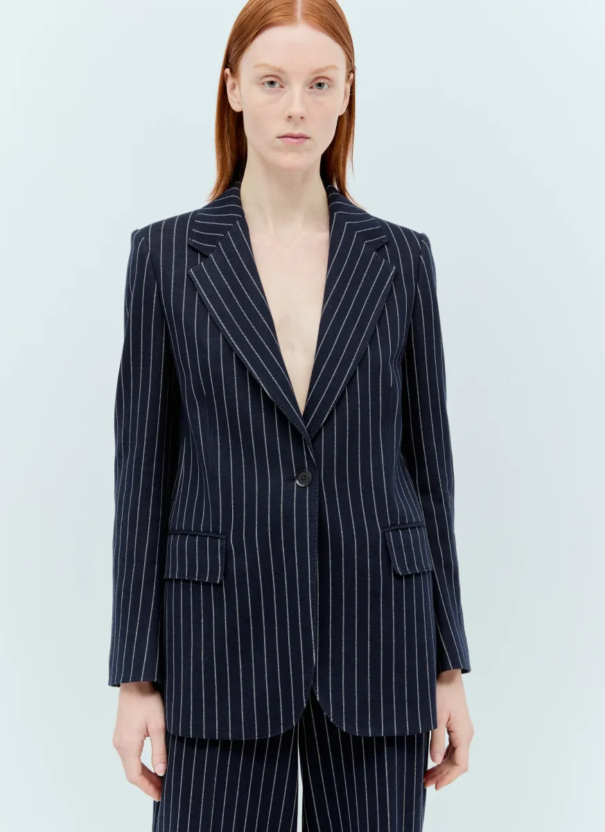 Pinstripe Blazer