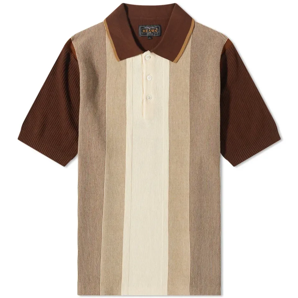 Stripe Knit Polo