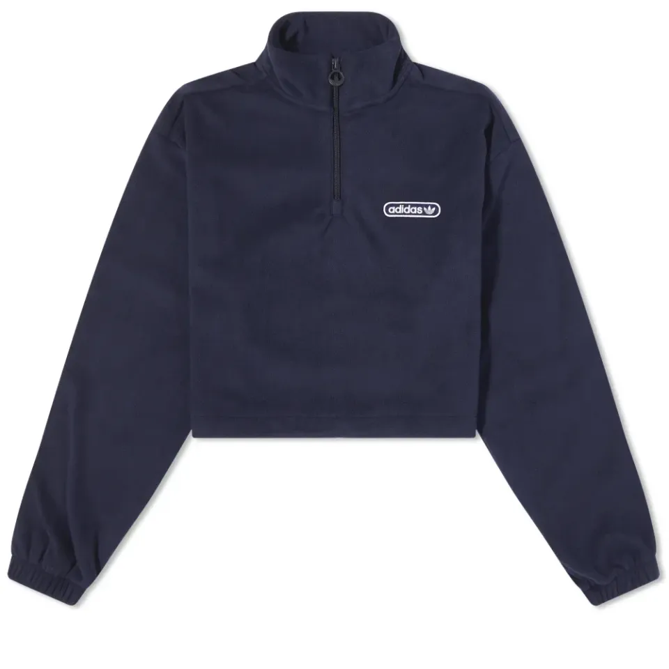 Loose Cropped 1/4 Zip Top