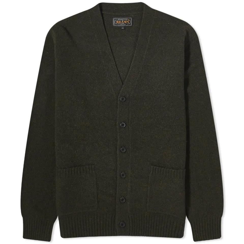 7G Elbow Patch Cardigan