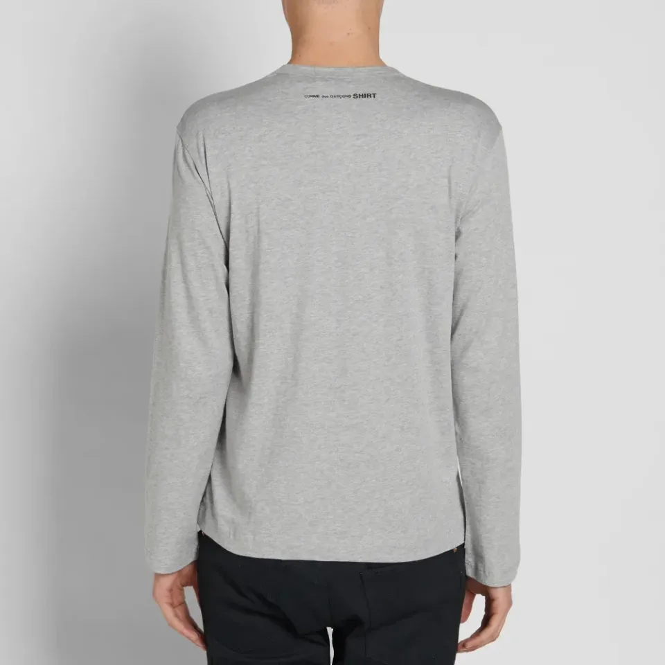 Comme des Garcons SHIRT Long Sleeve Rear Print Logo Tee