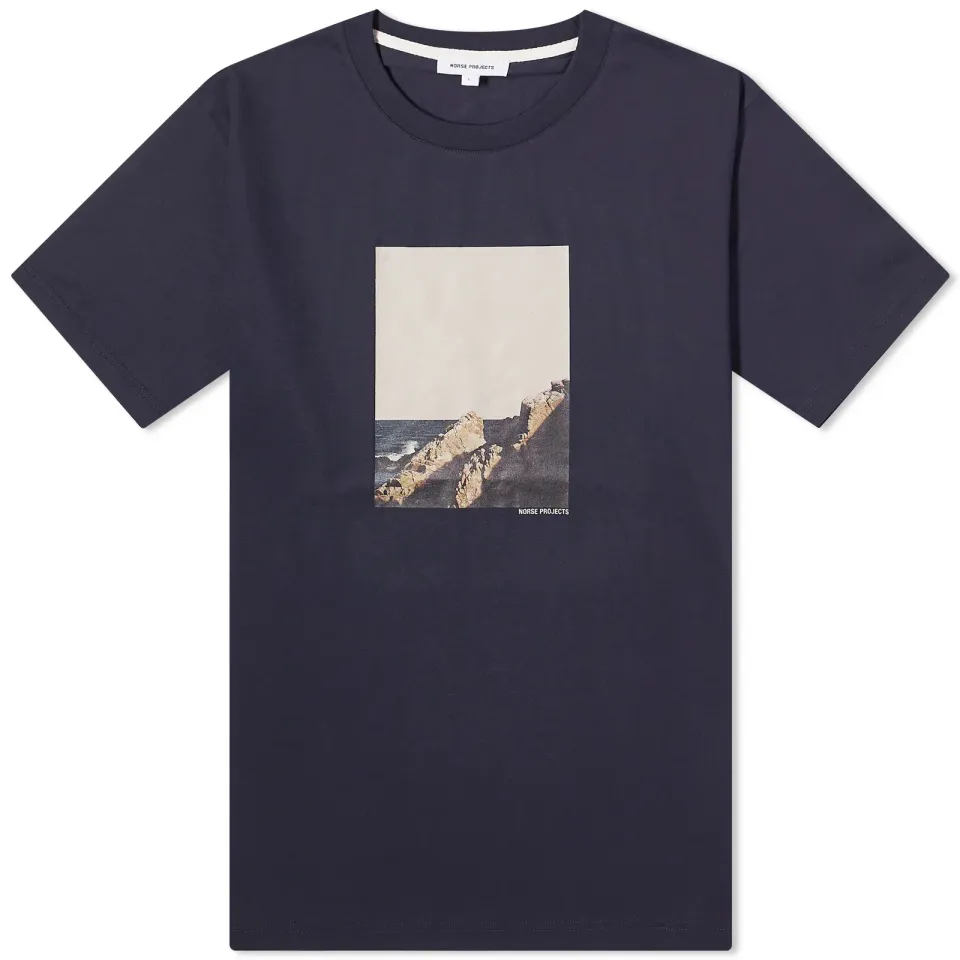 Johannes Organic Cliff Print T-shirt