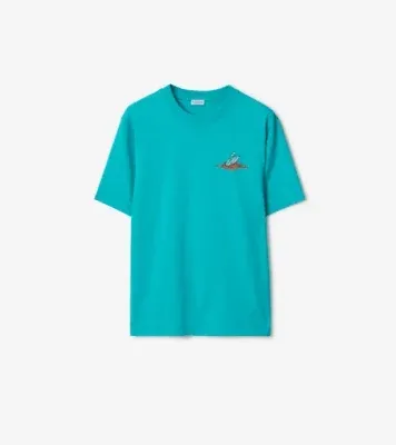 Sleeping Knight Cotton T-shirt in Atom blue