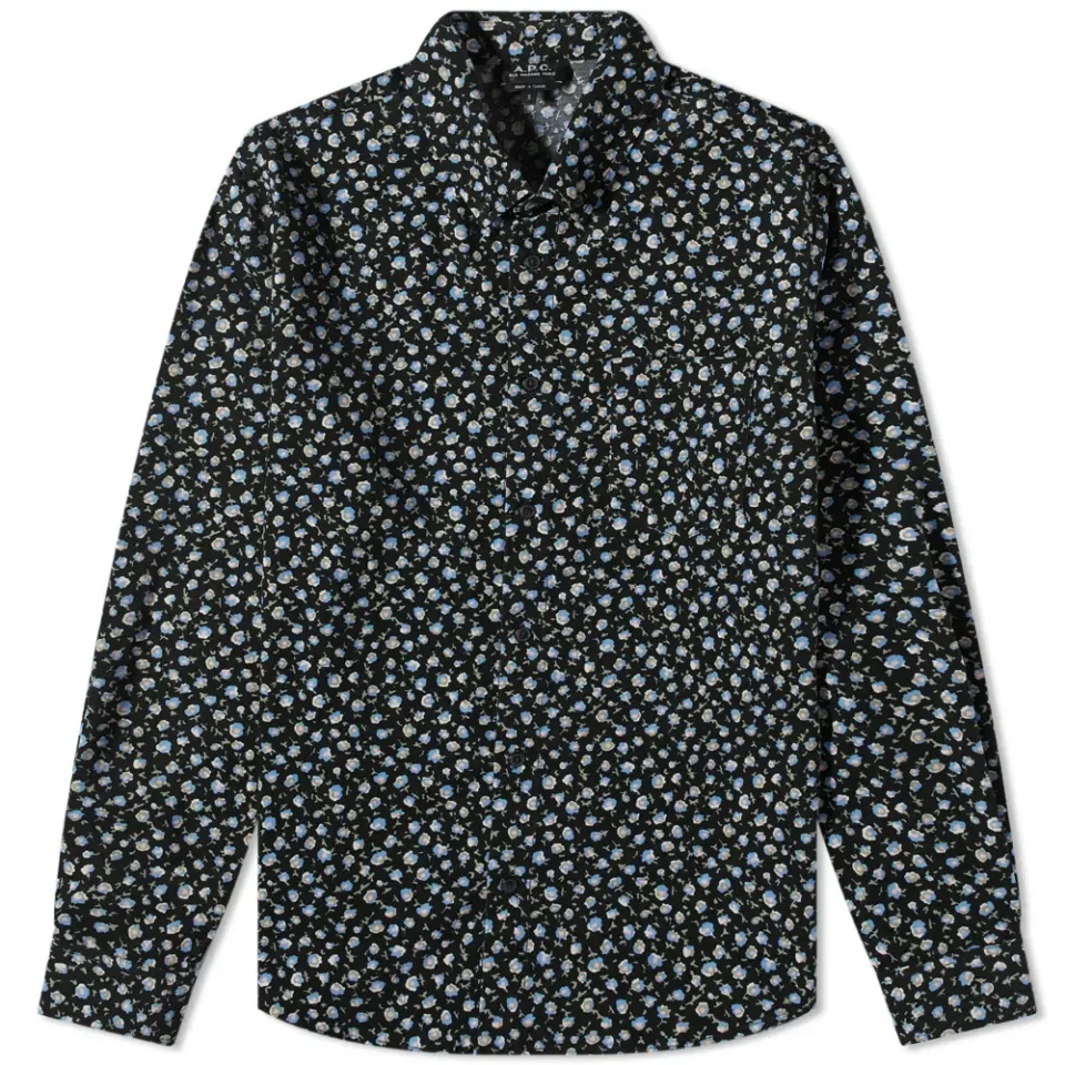 A.P.C. Paul Floral Corduroy Shirt