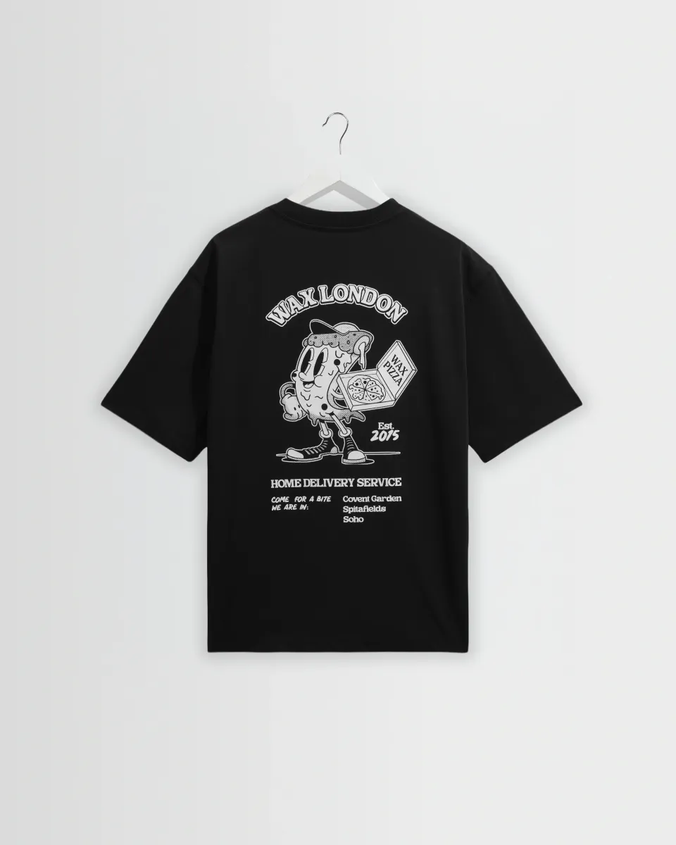 Milton - Black Pizza Delivery Graphic t-Shirt