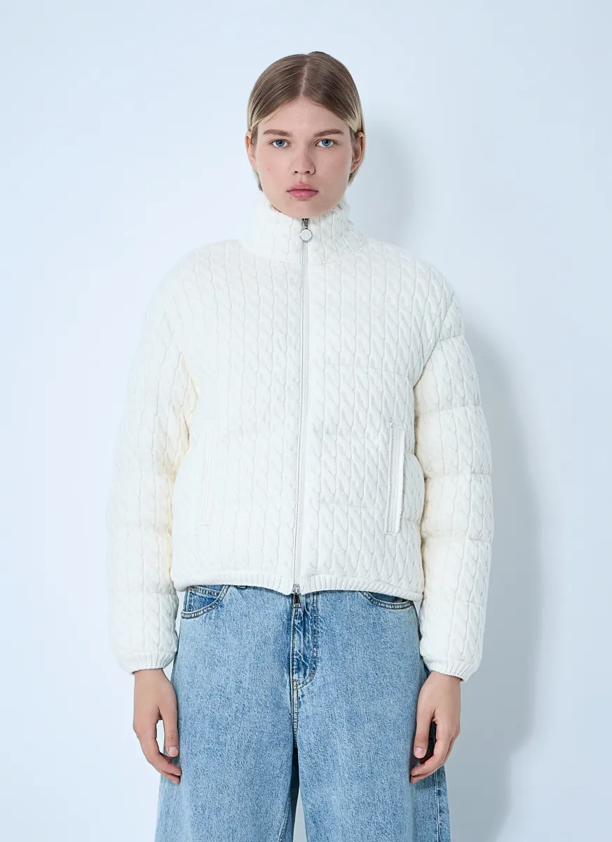 Padded Cabel Cardigan