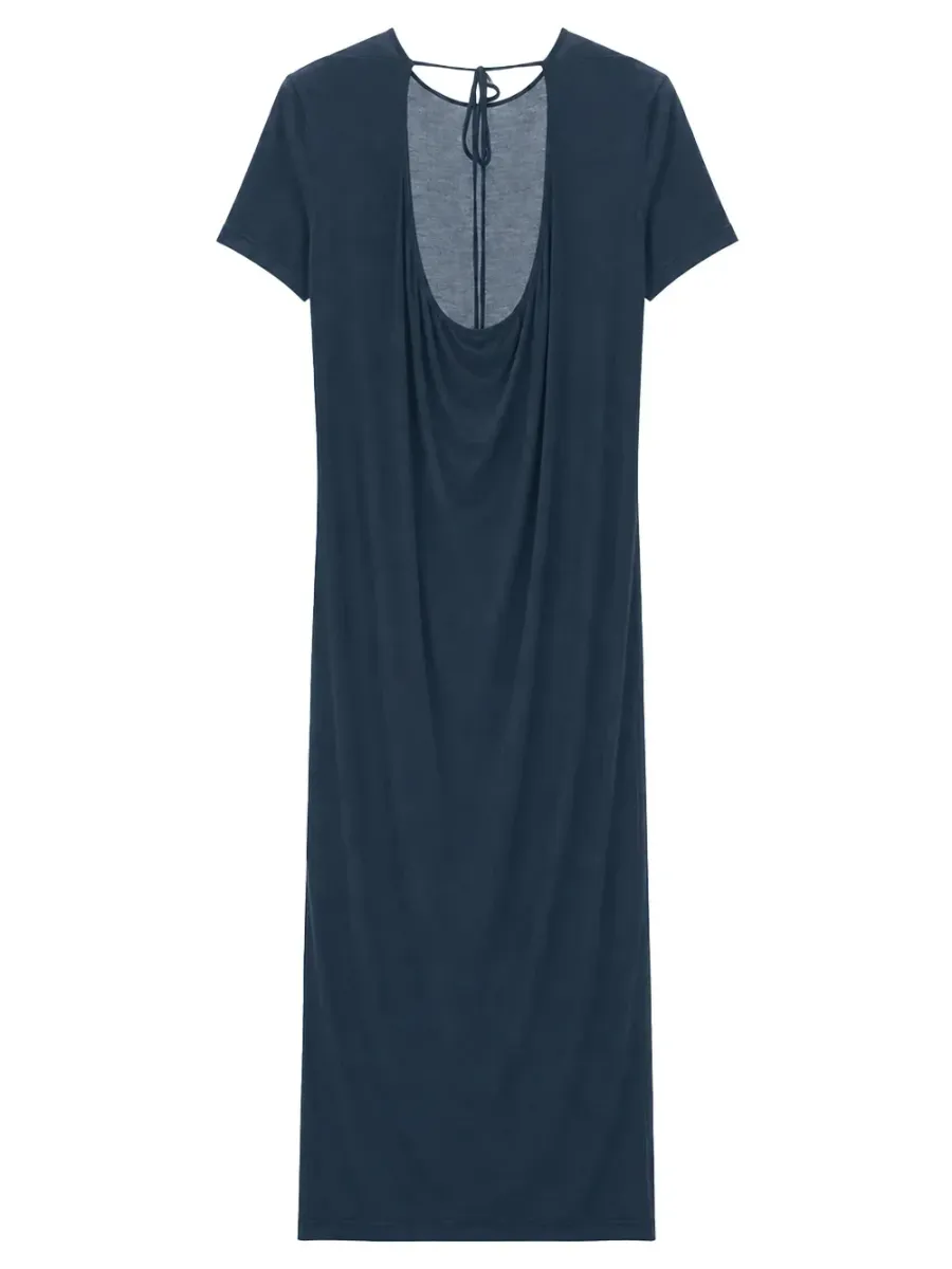 Tea Dress Steel Blue