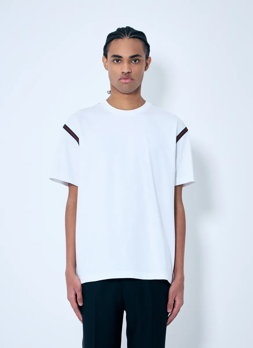 Embroidered Cotton Jersey T-Shirt
