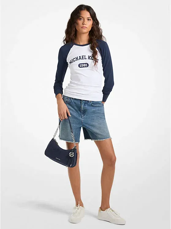 Graphic Logo Stretch Cotton Baseball T-Shirt