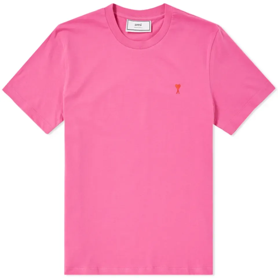 AMI Embroidered Heart Logo Tee