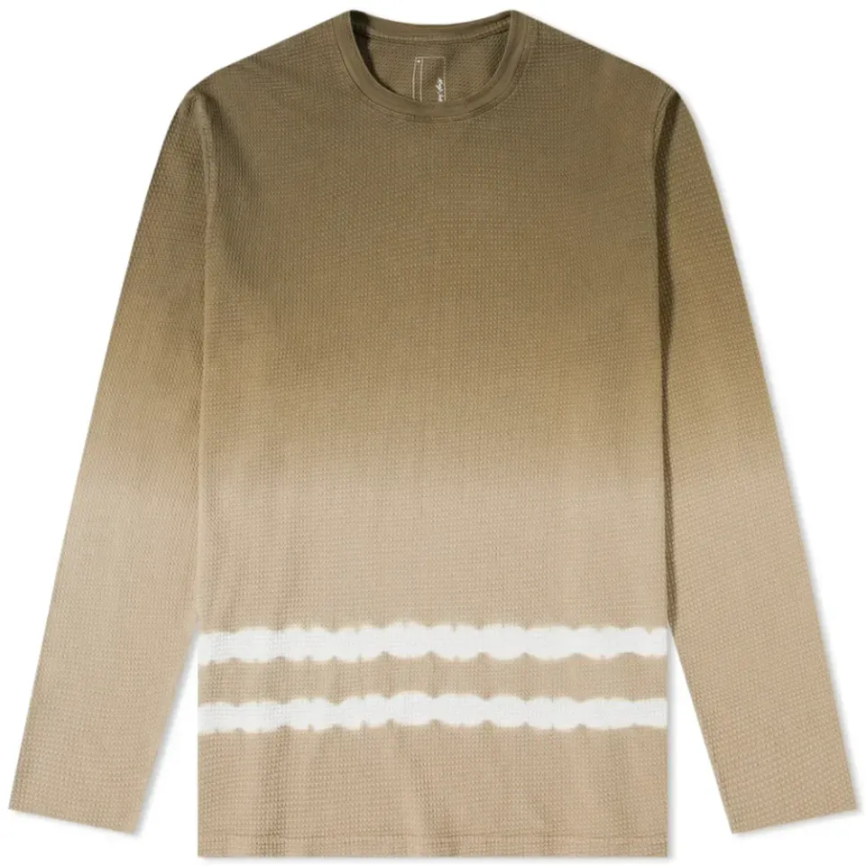 Long Sleeve Dyed Waffle Tee