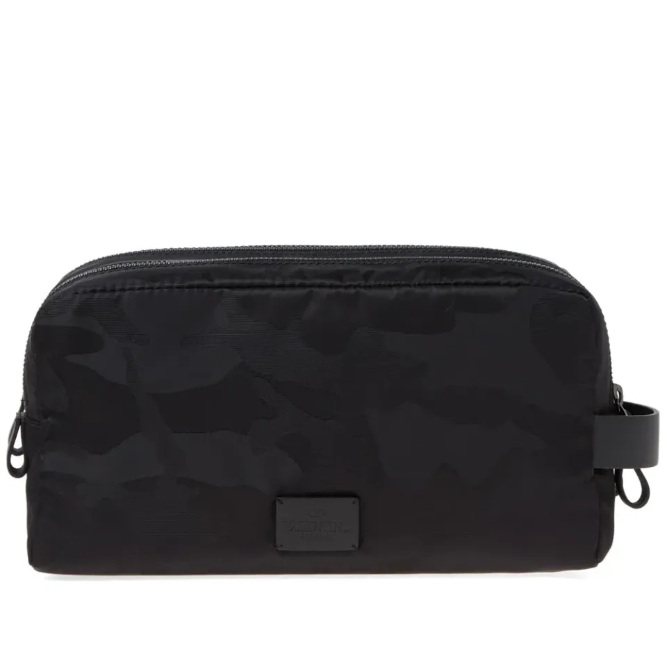 Nylon Jacquard Camo Wash Bag