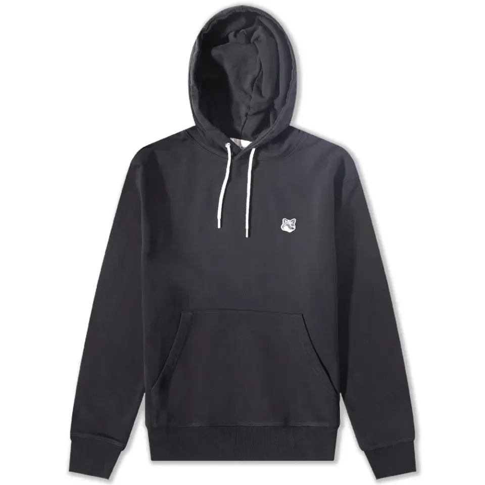 Grey Fox Head Patch Classic Hoodie