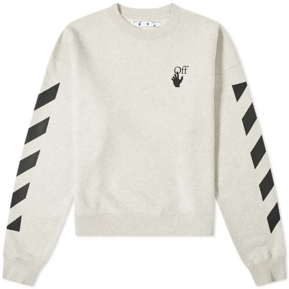 Diagonal Agreement Oversized Crew Sweat