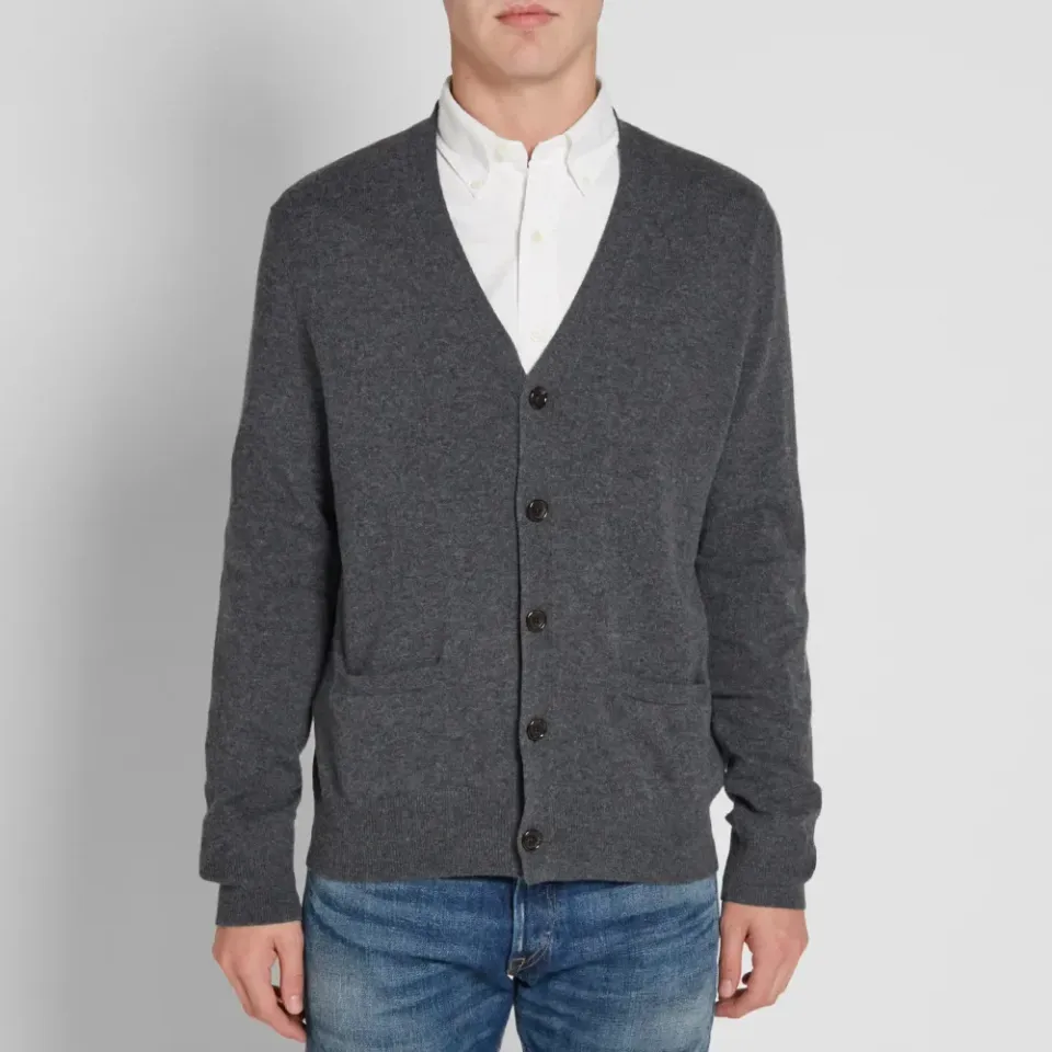 Elbow Patch Merino Cardigan