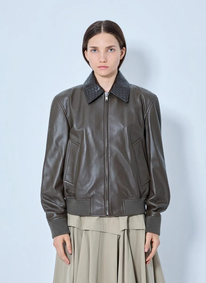 Shiny Leather Blouson
