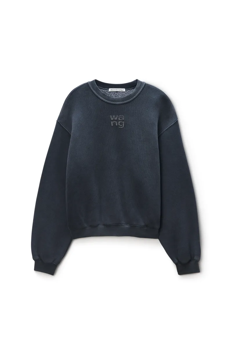 Crystal Hotfix Logo Sweatshirt