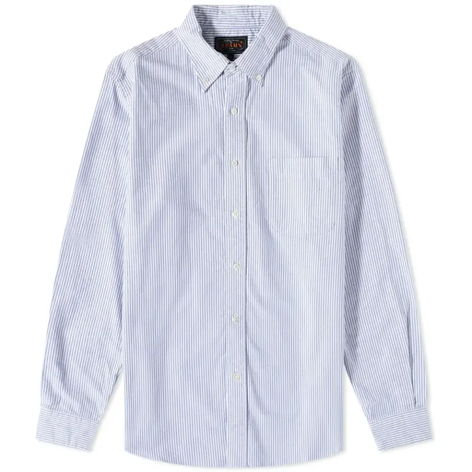 Button Down Block Stripe Shirt