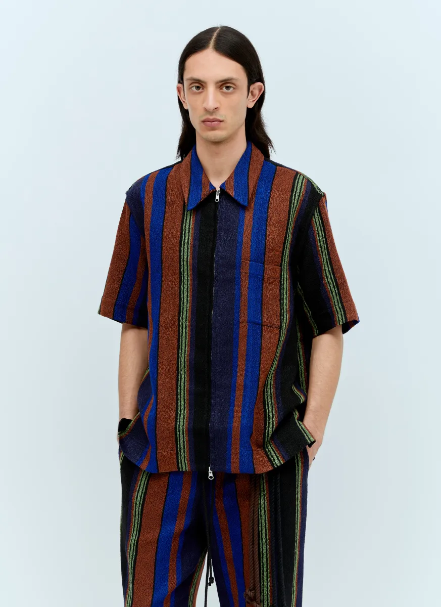 Zip-Up Box Shirt