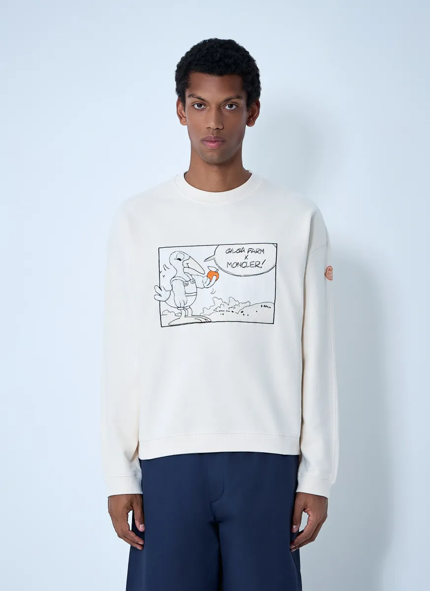 Logo Motif Sweatshirt