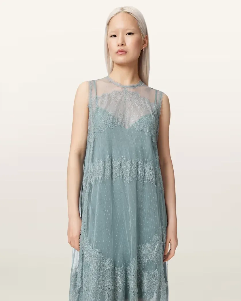 Clara Mesh Midi Dress