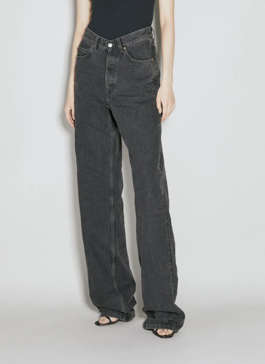 V-Waist Long Baggy Jeans