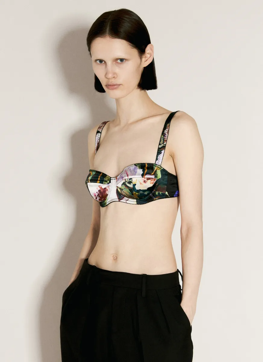 Satin Balconette Bra