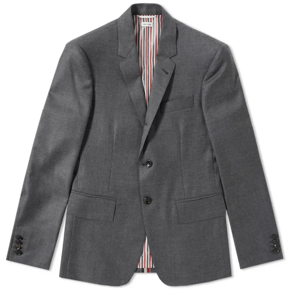Centre Stripe Wool Blazer