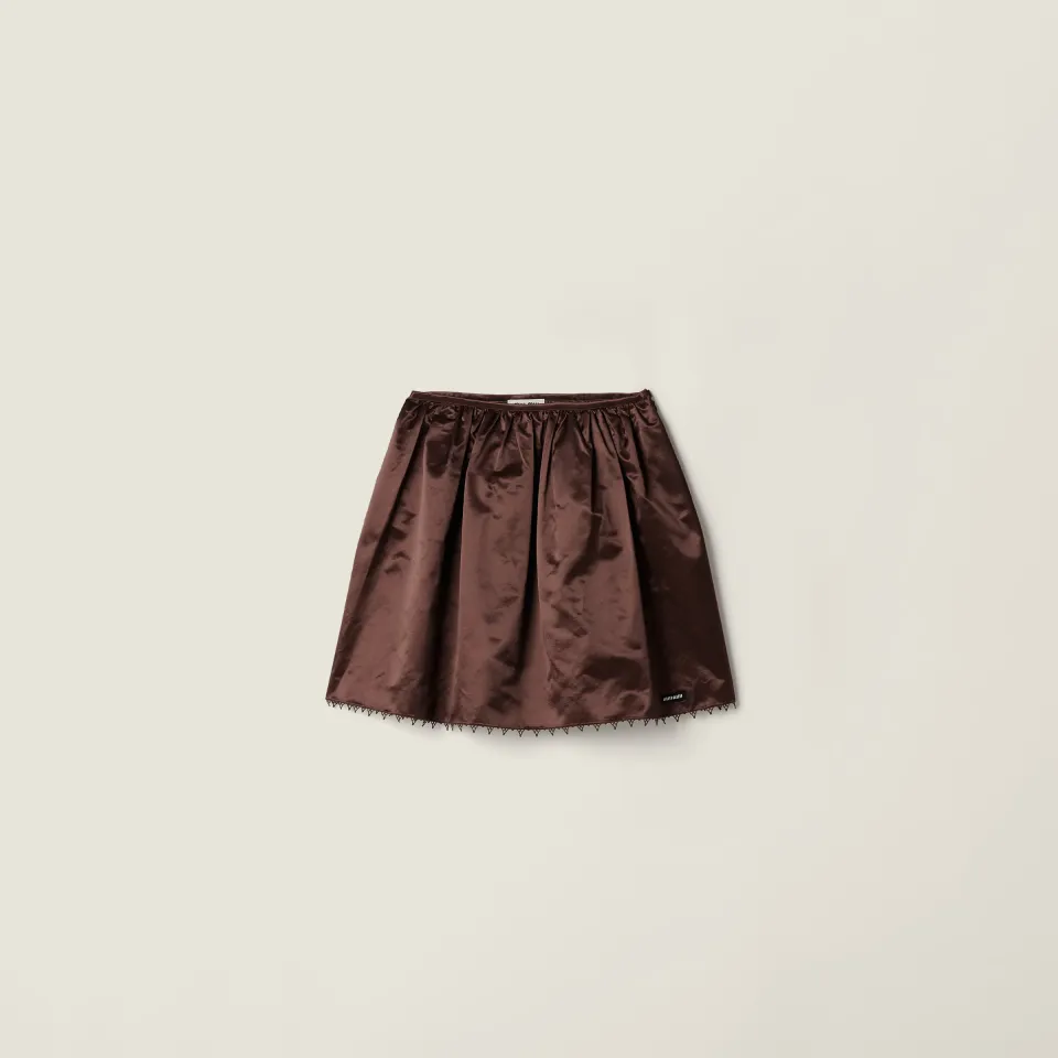 Satin skirt
