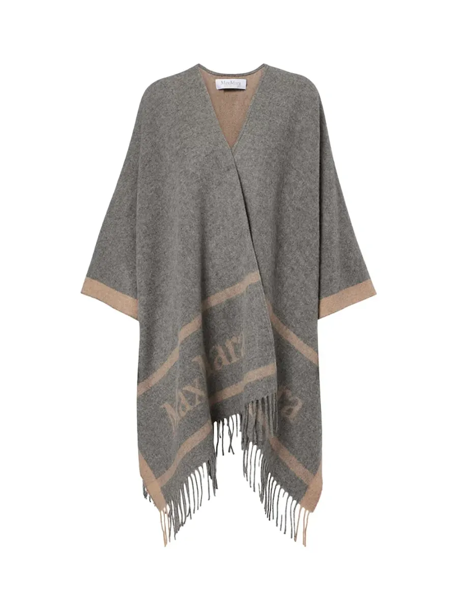 hilde poncho Grey