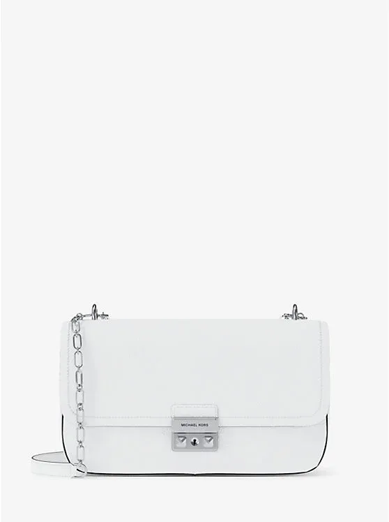 Tribeca Large Pebbled Leather Shoulder Bag