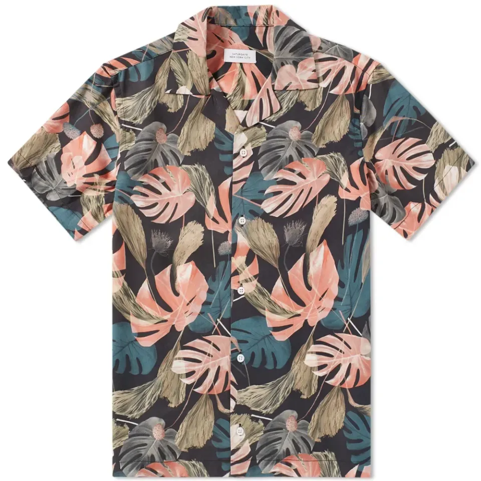 Short Sleeve Canty Monstera Shirt