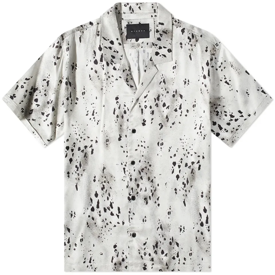 Printed Camp Collar Vacation Shirt