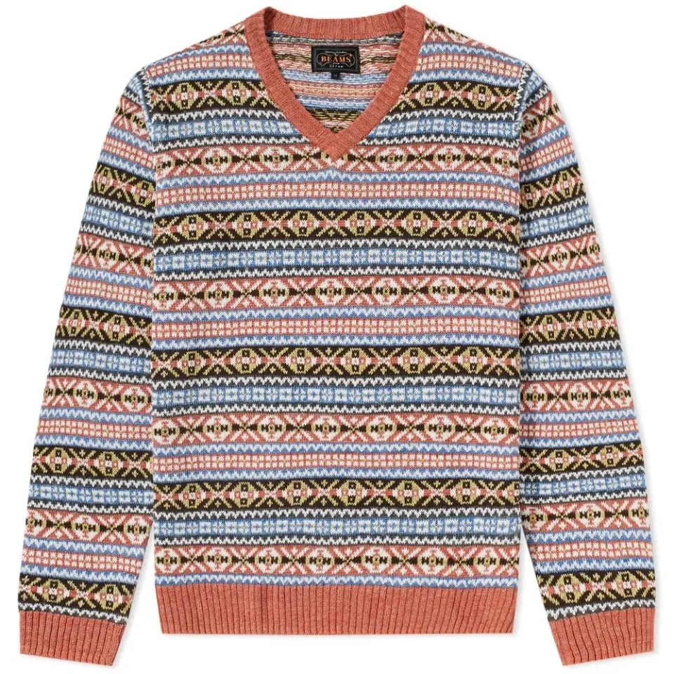Fair Isle V-Neck Knit