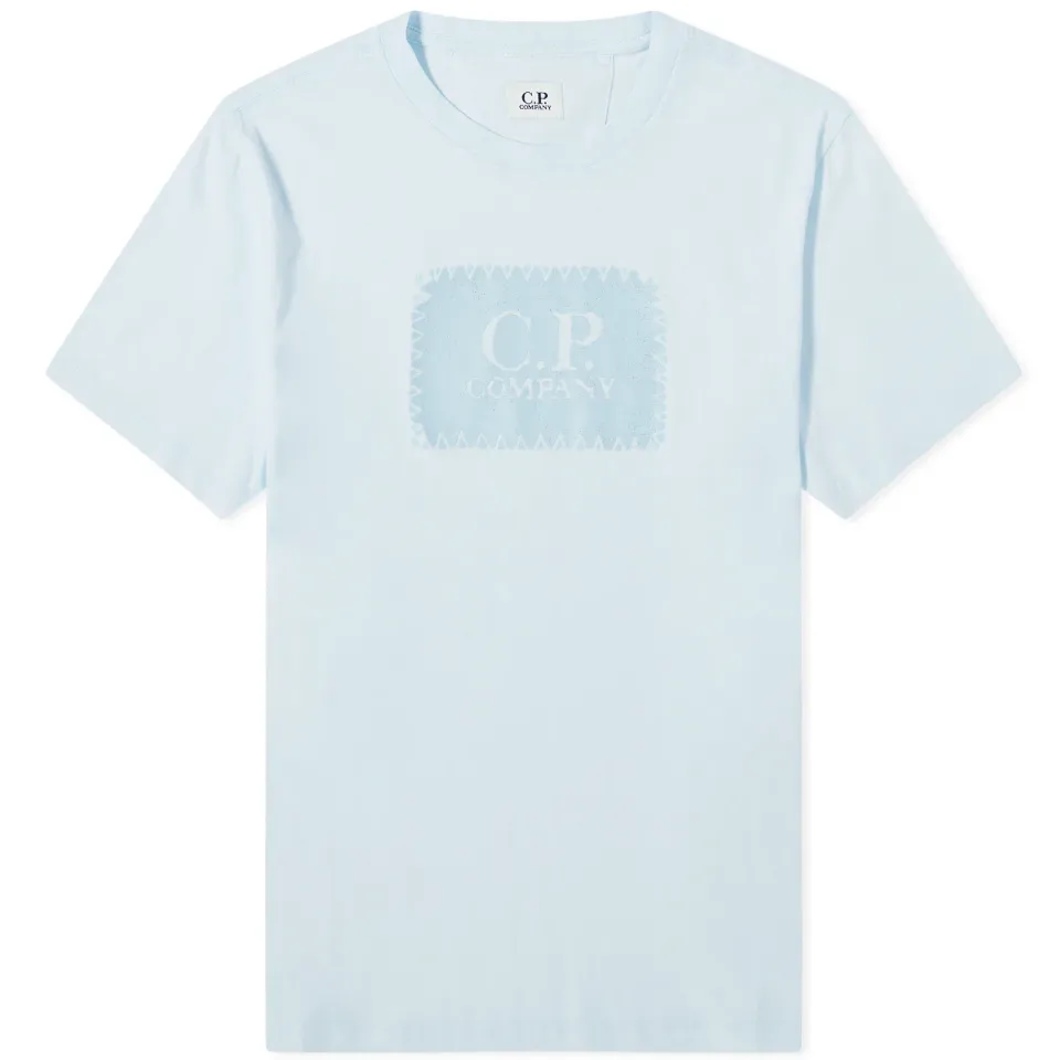 30/1 Jersey Label Style Logo T-Shirt